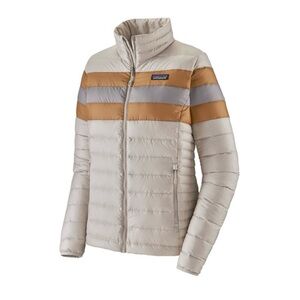 Patagonia Women’s Down Sweater Jacket Medium Comice Gray- rare- great condition